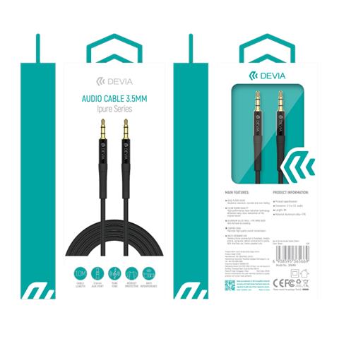 Cavo audio jack 3,5mm con connettori dorati 1mt - Foto 1