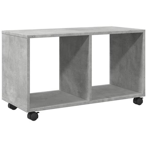 Mobiletto Con Ruote Grigio Cemento 72x33x42,5 Cm In Truciolato - Foto 2