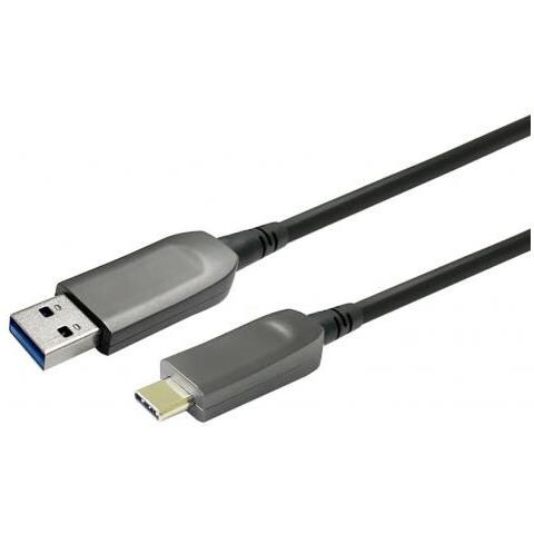 Prousbcammop20 Cavo Usb 10 M Usb 3.2 Gen 1 [3.1 Gen 1] Usb C Usb A Nero (usb-a To Usb-c M /m Optic - Fiber Cable - Foto 1