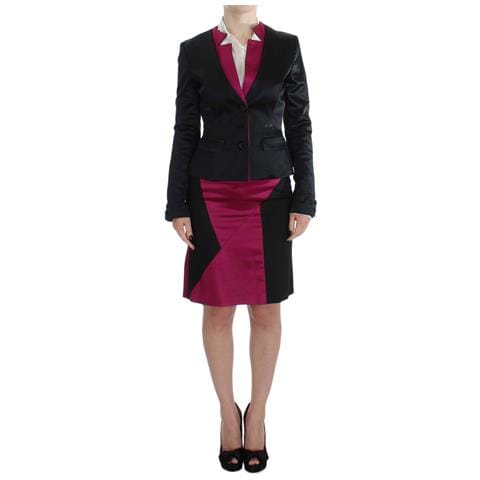 Gonna E Blazer Da Completo A Due Pezzi Rosa Nero - It42-m - Foto 1