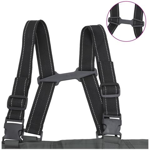 Wader con Stivali e Cintura Verde Scuro Taglia 45 - Foto 10