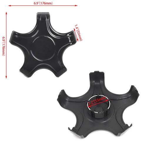 Coprimozzo Per Tesla Model 3, Copriruota A 5 Artigli, Tappi Centrali, Accessori Di Protezione Black - Foto 2