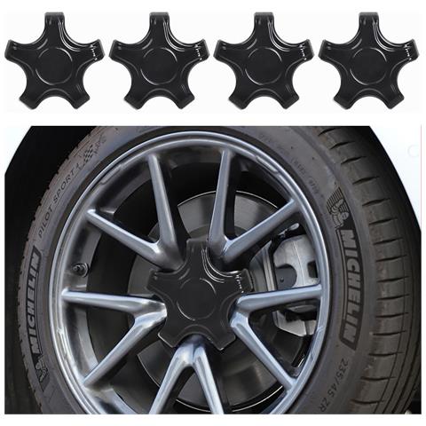 Coprimozzo Per Tesla Model 3, Copriruota A 5 Artigli, Tappi Centrali, Accessori Di Protezione Black - Foto 5