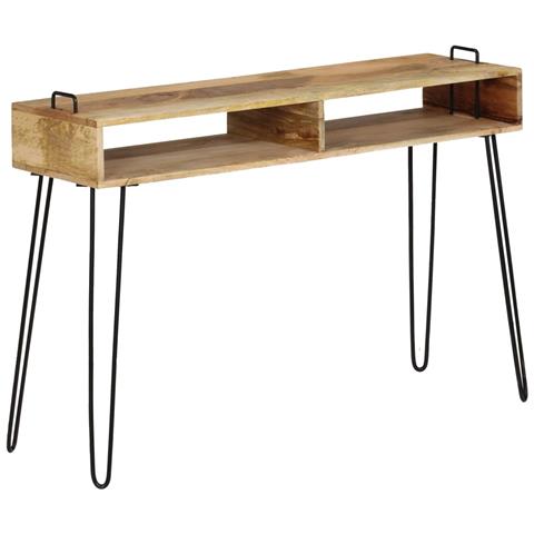 Tavolo Consolle In Legno Massello Di Mango 115x35x76 Cm - Foto 2