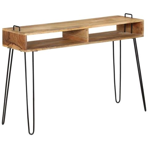 Tavolo Consolle In Legno Massello Di Mango 115x35x76 Cm - Foto 8