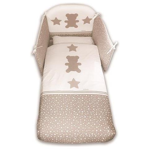 Piumone Lettino 120 003 Orsetti Set 4 Pz Tortora - Foto 1