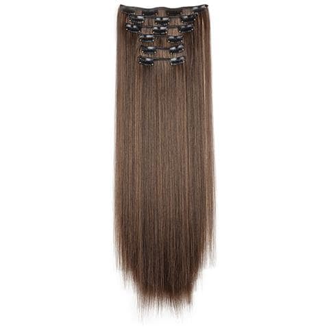 Extension Per Capelli Con Clip, 6 Pezzi Brown - Foto 2