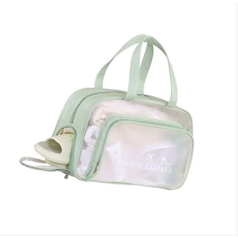 Elegante Borsa Sportiva Da Nuoto Con Separazione Asciutto/bagnato Green - Foto 2
