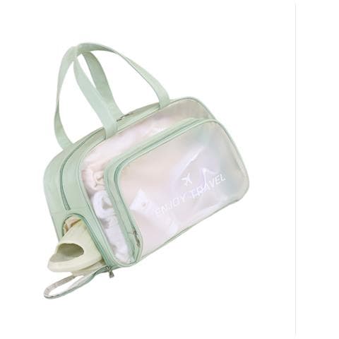 Elegante Borsa Sportiva Da Nuoto Con Separazione Asciutto/bagnato Green - Foto 3
