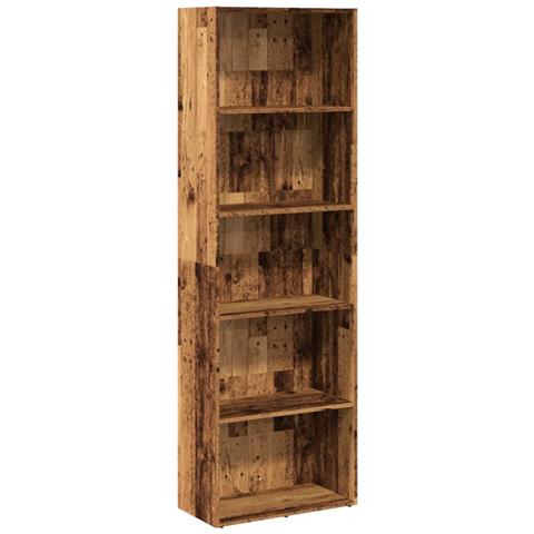 Libreria Legno Antico 60x30x189 cm in Legno Multistrato - Foto 1