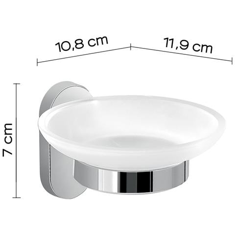 Portasapone Da Muro In Acciaio Inox E Cromall 5311 Serie Febo Cromato - Foto 2