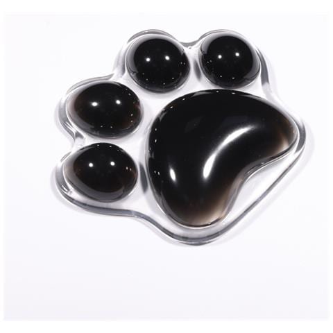 Supporto Per Mouse In Silicone Trasparente: Comfort Ergonomico Per Il Tuo Polso Black - Foto 1
