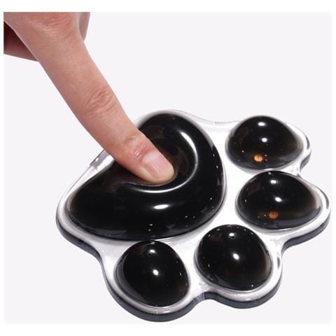 Supporto Per Mouse In Silicone Trasparente: Comfort Ergonomico Per Il Tuo Polso Black - Foto 2