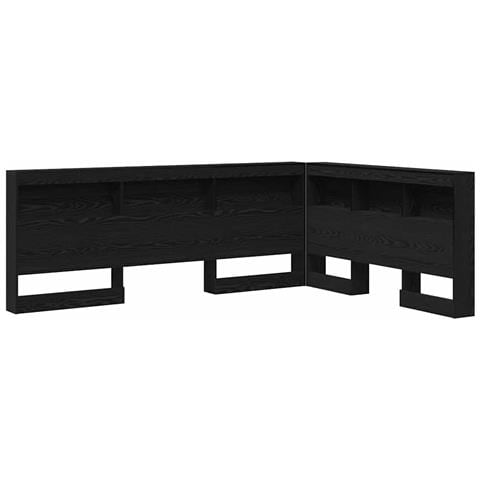 Testata contenitore Rovere nero 140 cm Legno multistrato - Foto 1