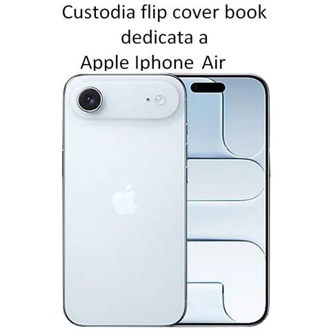 Custodia A Libro Fancy Book Case Per Apple Iphone 17 Black - Foto 2