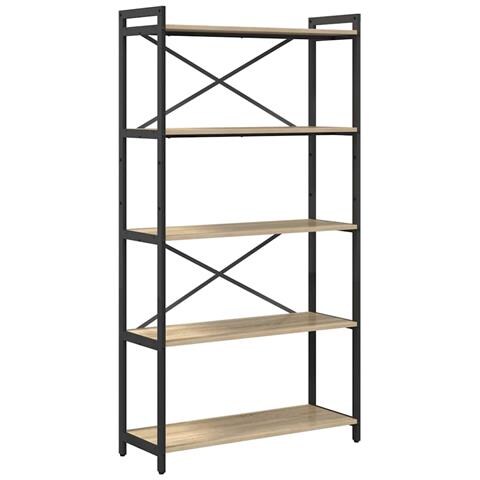 Libreria rovere sonoma 80 x 30 x 153 cm Legno multistrato - Foto 1