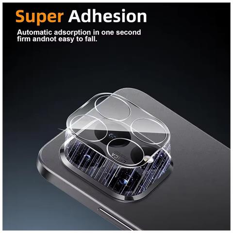 Protezione Obiettivo Fotocamera Compatibile Xiaomi 15t - Vetro Temperato, Trasparente, Stampa Serigrafica - Foto 2