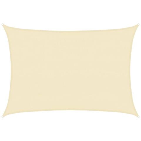 Parasole A Vela Hdpe Rettangolare 4x6 Crema - Foto 1