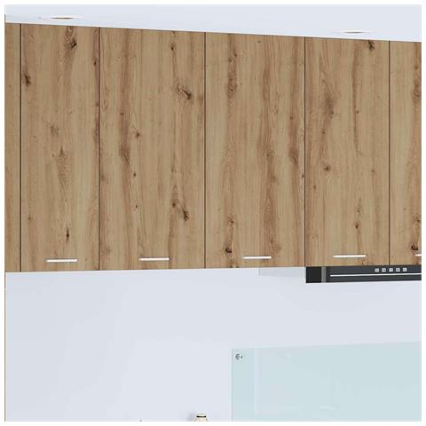 Armadio pensile Riga Rovere artigianale 80 x 31 x 80 cm - Foto 2