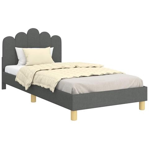 Struttura letto bambini con testata Grigio scuro 90 x 200 cm - Foto 1