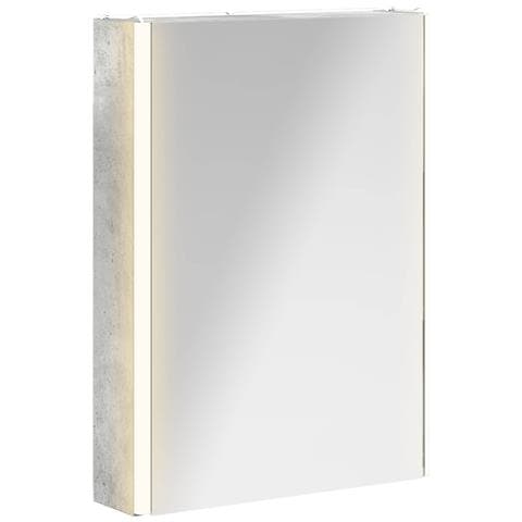 Mobiletto per specchio da bagno Grigio cemento - Foto 1