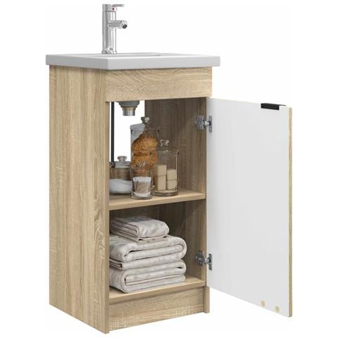 Mobile da bagno con lavabo Rovere Sonoma 42 x 40 x 84,5 cm - Foto 2
