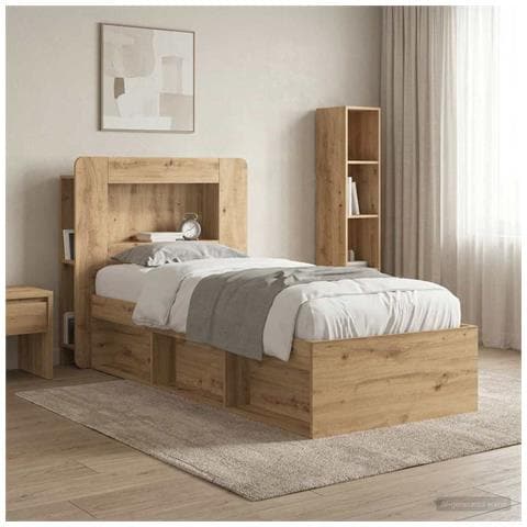 Testata del letto Rovere Artigianale Legno ingegnerizzato - Foto 2