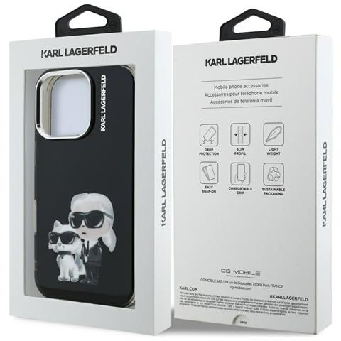 Custodia Nera Iphone 16 Pro Karl Lagerfeld - Foto 7