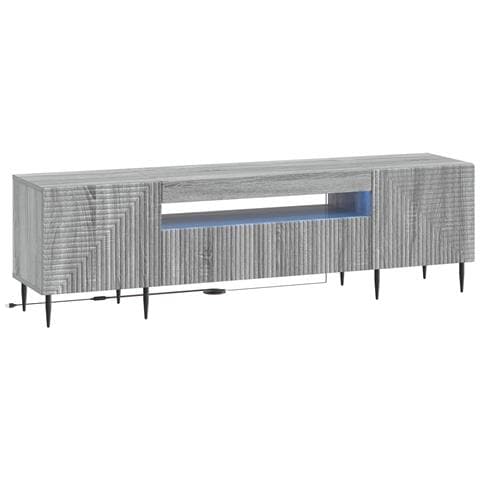 Mobile TV LED Sonoma grigio Legno ingegnerizzato - Foto 1
