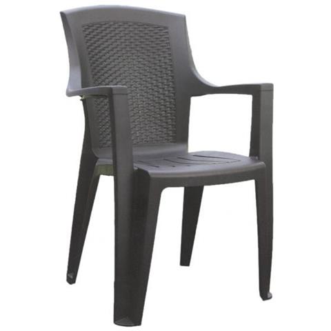 Poltroncina Impilabile Antracite - Modello Eden - Foto 2