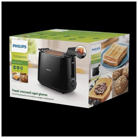 Tostapane HD2583/90 a 2 Fette Potenza 600 W Colore Nero - Foto 4
