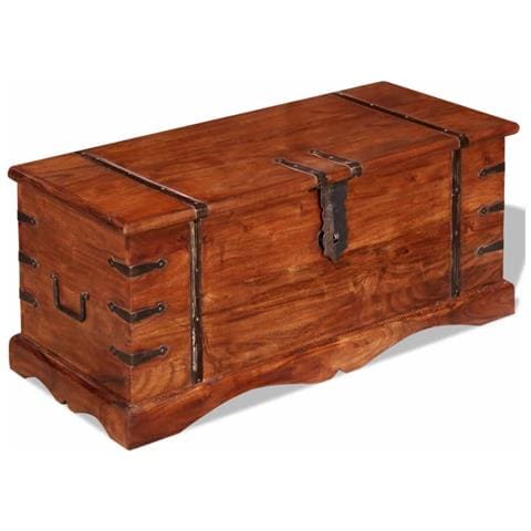 Tavolino da Salotto in Legno Massello 110x60x45 cm - Foto 1