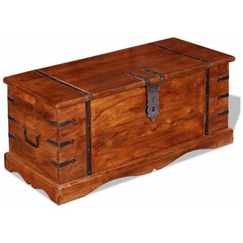 Tavolino da Salotto in Legno Massello 110x60x45 cm - Foto 9