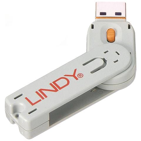 Chiave Per Blocca Porte Usb Tipo A, Arancione - Foto 1