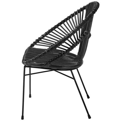 Sedia In Rattan Nera Sarita - Foto 19