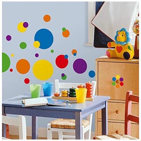 Rmk1248scs - Adesivi Da Muro A Forma Rotonda, Varie Dimensioni E Colori, Per Stanze Da Giochi E Da Bambini- - Foto 1