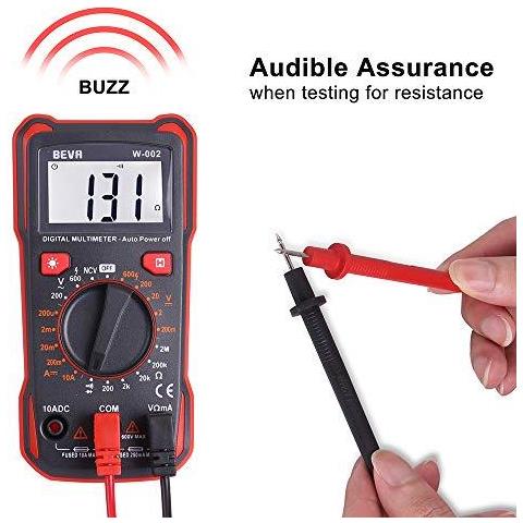 Multimetro Digitale Tester Di Continuit Voltmetro Ac Dc Multi Tester Di Tensione Corrente Resistenza 2 Anni Di Garanzia - Foto 2