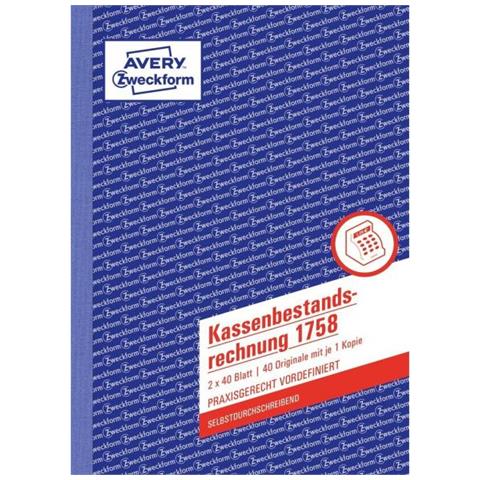 1758 A5 40seiten Buchhaltungsformular & -buch (1758)  - Foto 1