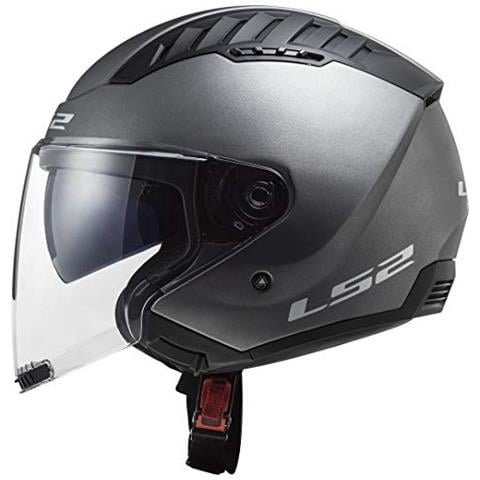 306001007m Casco Moto Jet Of600 Copter, Unisex, Titanio Opaco, M - Foto 5