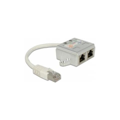 65224 RJ-45 2 x RJ-45 Bianco cavo di interfaccia e adattatore - Foto 1
