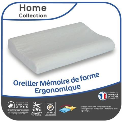 Cuscino Ergonomico In Memory Foam - Bianco - Foto 1