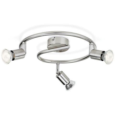 Lampada Da Soffitto Con Tre Faretti Limbali 130x320x320 Mm Vetro - Foto 4