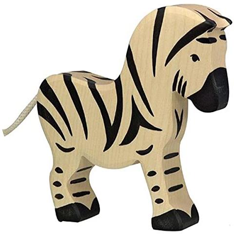 Zebra Di Legno Giocattolo Figura - Foto 1