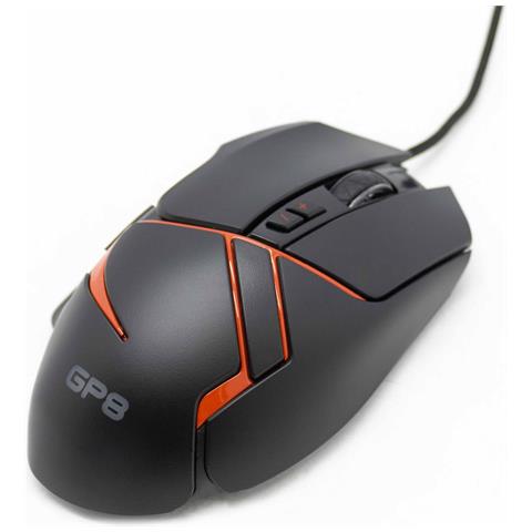 Mouse Rgb Colorato Con 8 Pulsanti Cablato Usb Rosso Programmabile Pc - Foto 1