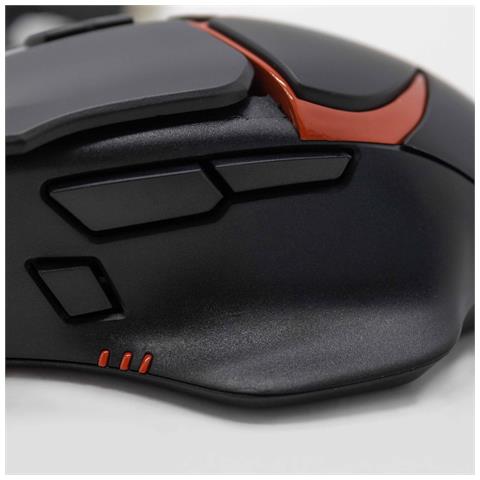 Mouse Rgb Colorato Con 8 Pulsanti Cablato Usb Rosso Programmabile Pc - Foto 4