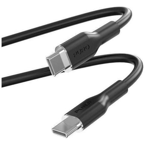 Cavo Flessibile Usb-c Usb-c 60w 1,5m Modello Icon Ricarica Rapida, Nero - Foto 1