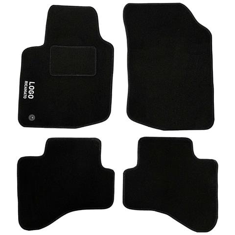 Tappetini Auto Compatibili Per C1 Dal 2005 Al 2014 | Tappeti Sagomati | In Moquette Nera | Logo Ricamato Battitacco E 1 Clip Di Fissaggio | Accessori Interni - Foto 1