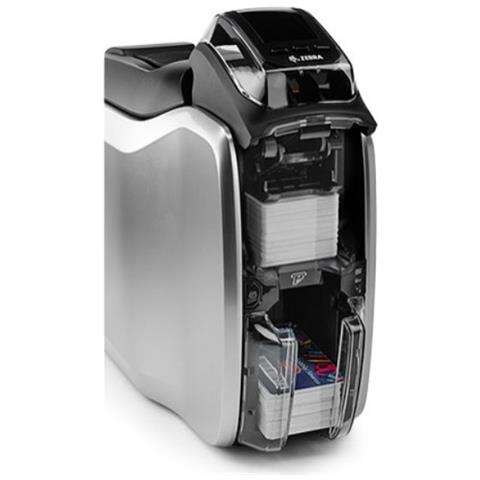 Stampante per Card ZC300 a Sublimazione del Colore 300 DPI Trasferimento Termico USB / LAN (10/100 MBit /s) Colore Grigio /Nero - Foto 2