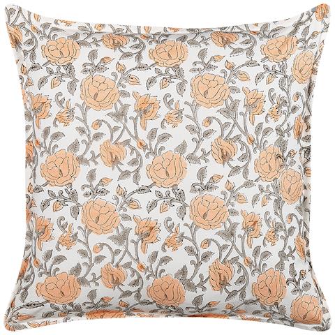 Cuscino Decorativo Meadia Cotone 45 X 45 Cm Floreale Stampa A Blocchi Multicolore - Foto 6