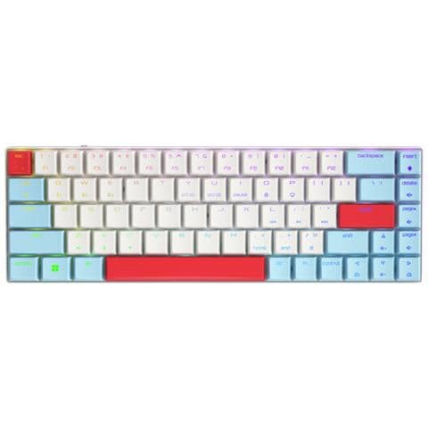 MX-LP 2.1 Compact Wireless tastiera Gaming RF senza fili + Bluetooth QWERTY Inglese US Bianco - Foto 1